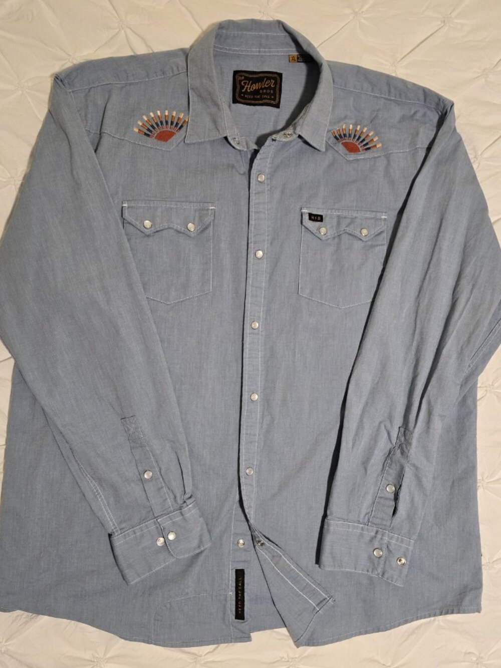 Howler Bros Crosscut Deluxe LS - Sunbeams (XL)
